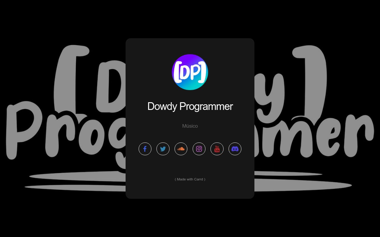 Carrd profile picture for @dowdy